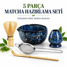 Valkyrie 5 Parça Matcha Seti Chasen Bambu Çırpıcı Chashaku Kaşık Chawan Kase ve Stand M663 - Image 1