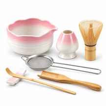 Valkyrie 7 Parça Matcha Seti Chasen Çırpıcı Chawan Kase Chashaku Kaşık Süzgeç ve Stand - Image 1