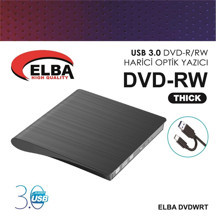 Elba DVDWRT-THCK Harici Dvdrw Thick, Siyah Dvd Yazıcı Writer (KDO) - Image 1