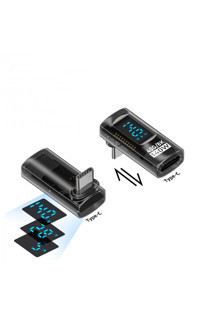 Type-C U Şekil Dirsek Adaptör PD140W Dijital Ekran 40Gbps Thunderbolt 3 Erkekten Dişiye Dönüştürücü - Image 1