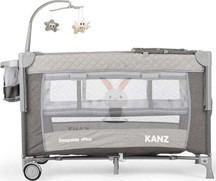 Kanz Sleepside +Plus Gri 70x110 cm Anne Yanı Oyun Parkı - Image 1