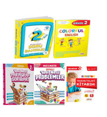 2.Sınıf Konu Anlatımlı Soru Bankası +Paragraf Ve Problemler Kitabı+Colorful English+ Telafi Kitabım - 5 Renk Yayınları - Image 1