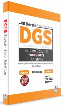 DGS Kitap Konu Özetli Soru Bankası Video Anlatımlı Tek Kitap - Delta Kültür-Eğitim - Image 1
