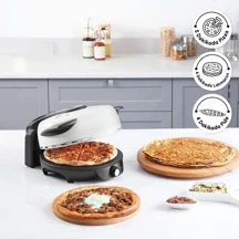 Karaca Gastro 10 in 1 Pizza Pide Lahmacun ve Tandır Ekmeği Makinesi Biodiamond Soft Cream - Image 1