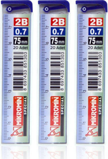 2b 75mm Cetvelli 0.7 Uç - 3 Tüp - Image 1