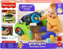 Fisher Price Sesli ve Işıklı Eğlen ve Öğren İlk Arabam HYR91 - Image 1