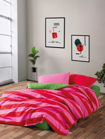 Cozy Home Popping Colors Tek Kişilik Lastikli Çarşaflı Nevresim Takımı Cherie Yeşil - Image 1