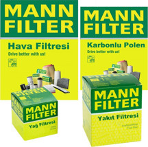 MANN-FILTER Opel Astra J 1.3 Cdtı Filtre Bakım Seti 2009-2015 4Fk Hava-Yağ-Yakıt-Karbonlu Polen - Image 1