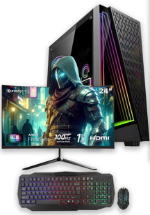 e-Vix Europa i5-4440 16GB 256GB SSD RX 580 8GB 24" Oyuncu Masaüstü Bilgisayarı - Image 1