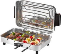 TANER Mega Boy Elektrikli Izgara Mangal Barbekü 38*24 Cm - 1100 W Tnrız1702 - Image 1