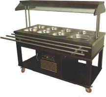 Atalay ASBM-04 Benmariler Orta Tip Ahşap Kaplama GN 1/1 x - 230 V - Image 1