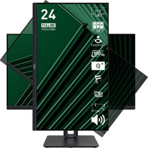MSI PRO MP245PG 23.8 1920x1080 100Hz 1ms HDMI VGA DP Adaptive Sync IPS Monitör - Image 1