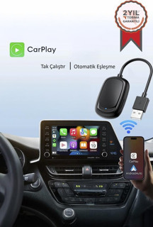 TORİMA X8 Mini Kablosuz Carplay Usb ve Type-c Uyumlu Araç Multimedya Dönüştürücü Adaptörü - Image 1
