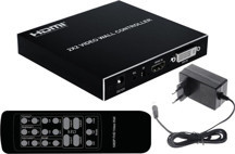 2x2 Video Wall Controller Duvar Ekran Genişletici 1 Giriş 4 Çıkış Ekran Bölme Birleştirme - Image 1
