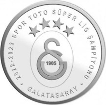 Galatasaray 23. Şampiyonluk Gümüş Sikke Coin - Image 1