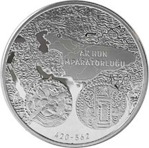 Ak Hun 1 Ons Gümüş Sikke Coin - Image 1