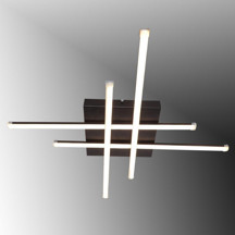 TT Aydınlatma Tt036-Sy Hashtag Modeli Mat Siyah ( 3 Renk Işık Modüllü ) Led Avize - Image 1