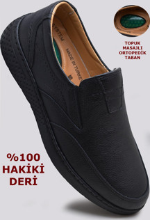 7575 Ortopedik Hakiki Deri Mevsimlik Kışlık Erkek Ayakkabı Casual Ayakkabı - Image 1