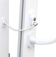 Çelik Halatlı Kilit Pvc Pencere Emniyet Çocuk Güvenlik Kilidi (1 Adet) - Image 1