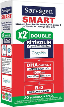 Sorvagen Smart Double Sitikolin 30 Kapsül - Image 1