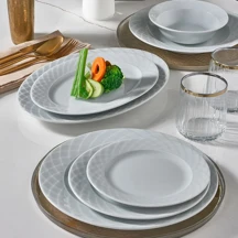 Güral Porselen Alfa 51 Parça Yemek Takımı Filesiz - Image 1