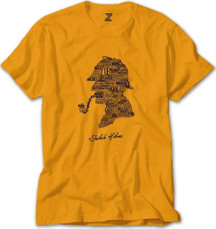 Crowsgate Sherlock Holmes The Canon Renkli Tişört Sarı - Image 1