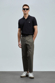Lufian Laon Smart Erkek Polo Tişört Siyah - Image 1