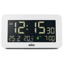 Braun BC10W Beyaz Dijital Alarmlı Masa Saati - Image 1