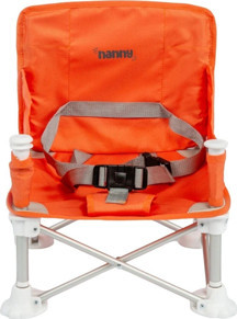 Deluxe Portatif Katlanabilir Mama Sandalyesi Turuncu - Image 1