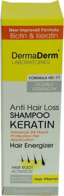 Dermaderm Saç Dökülmesine Karşı Keratin Biotin Ve Vitaminli Şampuan 250 Ml - Image 1