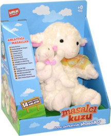 BİRLİK TOYS Masal Anlatan Kuzu Yavrulu Peluş Oyuncak - Image 1