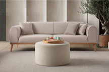 Edsy Home Rebull 3'Lü Koltuk Sütlü Kahve - Image 1