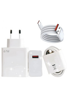 Royaleks Type-C 67W (Watt) Ultra Hızlı Şarj Aleti Adaptör Kablo Set - Image 1
