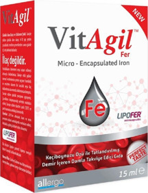 Allergo VitAgil Fer Demir İçeren Damla Takviye Edici Gıda 15 ml - Image 1
