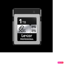 Lexar LCXEXS4001T-RNENG 1 TB 3600-3300Mb/s Type-B Professional Silver CF Express Kart - Image 1