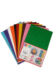 Südor Tth Keçe 10 Renk 10 Adet - A4 Boyutunda 20X30 Cm - Image 1