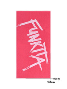 Funkita Tagged Pink Havlu, Antrenman & Spor Havlusu (160x80) - Image 1