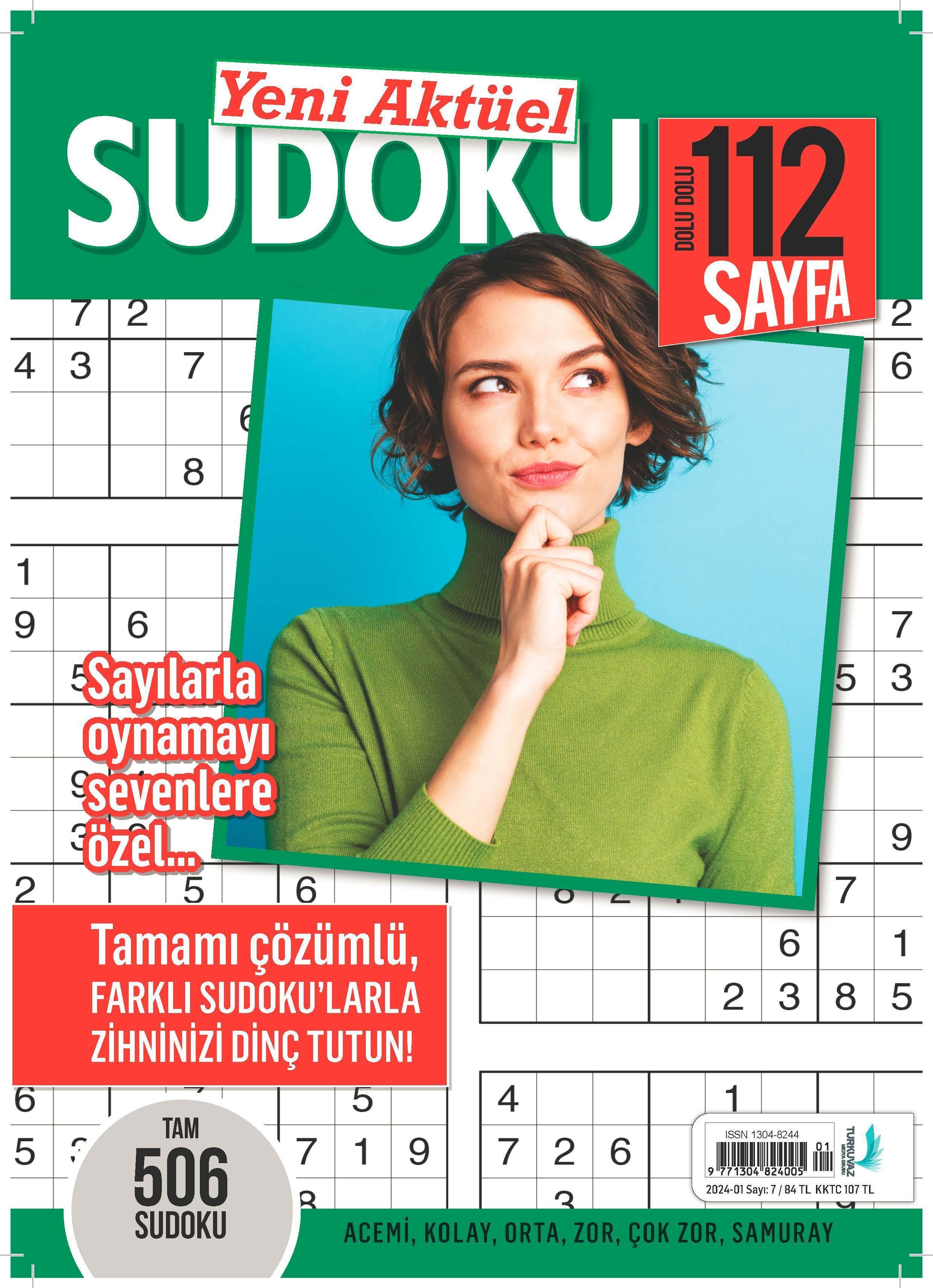 Turkuvaz Dergi YENİ AKTÜEL SUDOKU BULMACA 2024 idefix
