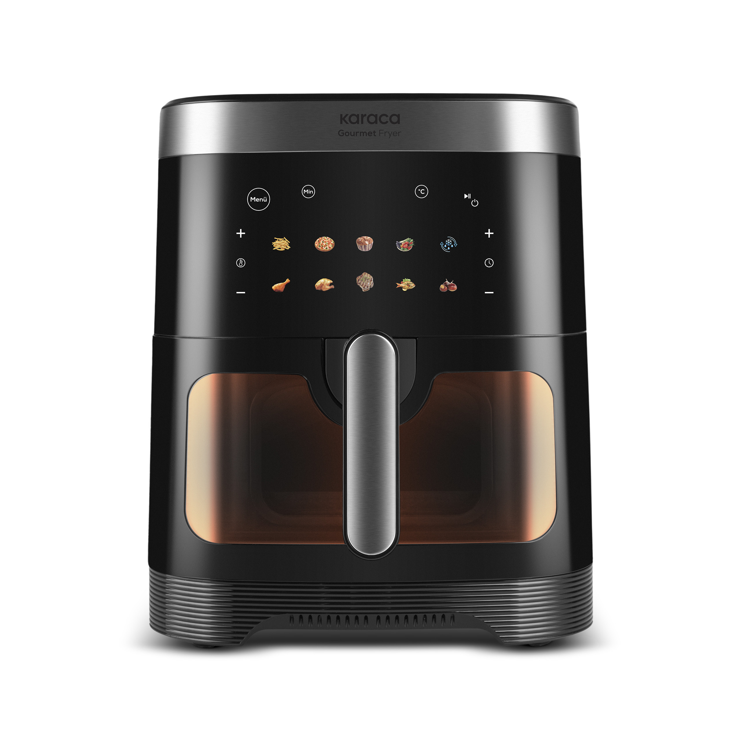 Karaca Gourmet XXXL Smart Screen Cam Hazneli Fryer Inox 9L