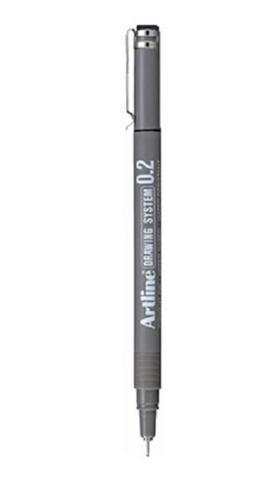 Artline 232 0.2 mm Siyah Çizim Kalemi