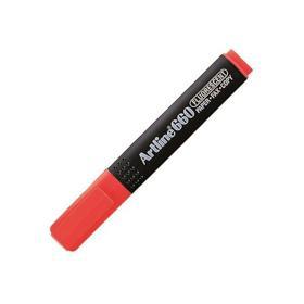 Artline 660 Fosforlu Kalem Kesik Uç 10-40mm Kırmızı
