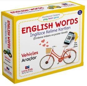 Vehicles - Araçlar - English Words - İngilizce Kelime Kartları