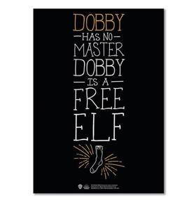 Harry Potter Wizarding World Dobby Tipografik Poster