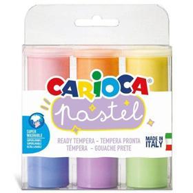 Carioca Süper Yıkanabilir Pastel 6 Renk X 25gr Guaj Boya