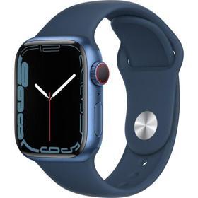 Apple Watch Series 7 GPS + Cellular 41mm Blue Aluminium Case with Abyss Blue Sport Band - Regular M-