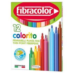 Fibracolor Colorito 12 Renk Keçeli Kalem
