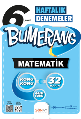 6.Sınıf Bumerang Haftalık Matematik Denemeleri