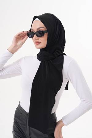 Ritagarcia Çıtçıtlı Büzgülü Tesettür Şal - Image 1