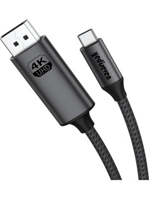 Yediseven Type C To Displayport 1.4 Görüntü Aktarma Kablosu Thunderbolt Uyumlu 4K@60Hz 2 Metre - Image 1