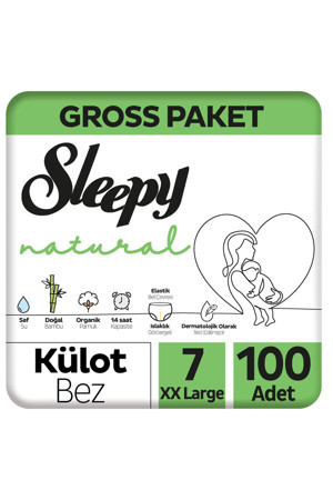 Sleepy Natural Gross Paket Külot Bez 7 Numara Xxlarge 100 Adet - Image 1